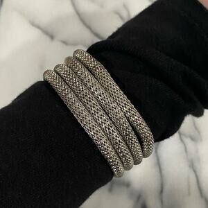H&M Silver Snake Chain Bracelet Set